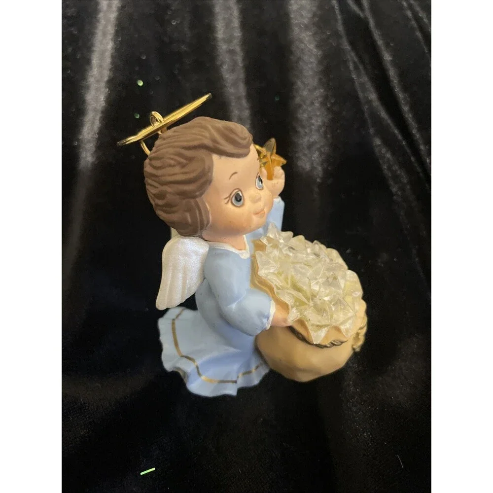 1990 Hallmark Keepsake Ornament Magic Light Up Starlight Angel Holiday Christmas